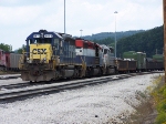CSX SD40-2 8472 leads two lease SD40-2's
